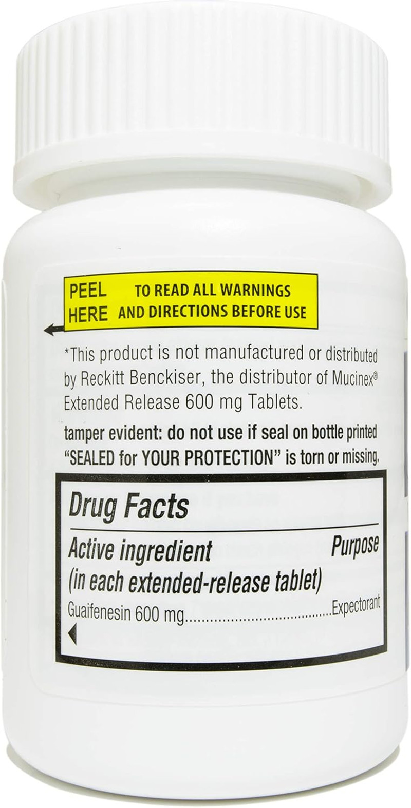 Mucus Relief, 600Mg Guaifenesin 12 Hour Extended Release, Chest Congestion Expec