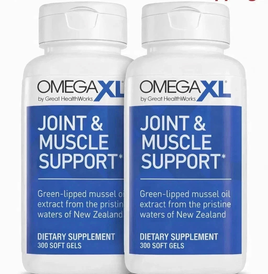 Pack Of 2 Omega XL 300 Capsules-Green Lipped Mussel Joint & Muscle Relief