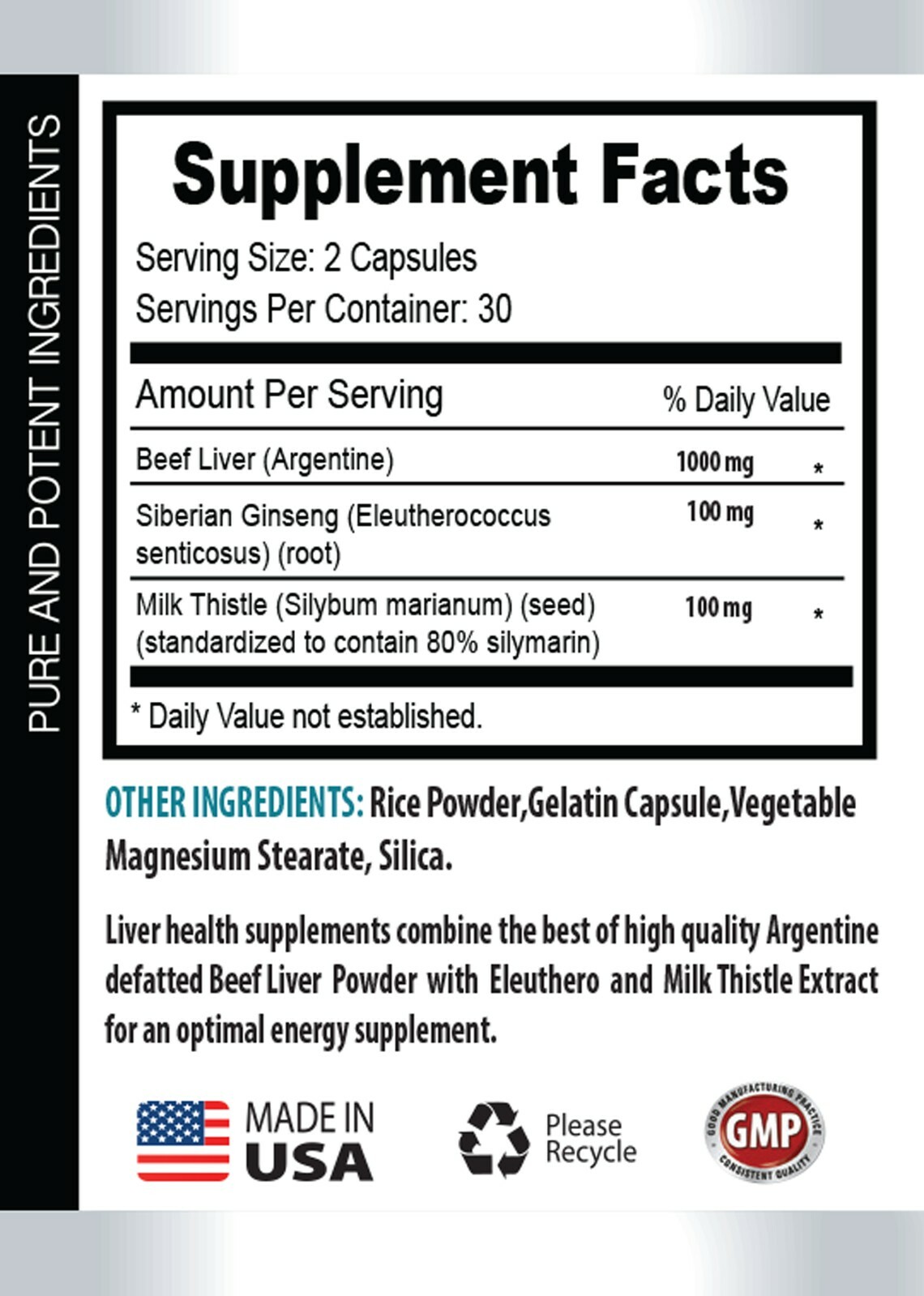 liver detoxifier – LIVER SUPPORT COMPLEX 1200mg – beef liver powder 60 Capsules