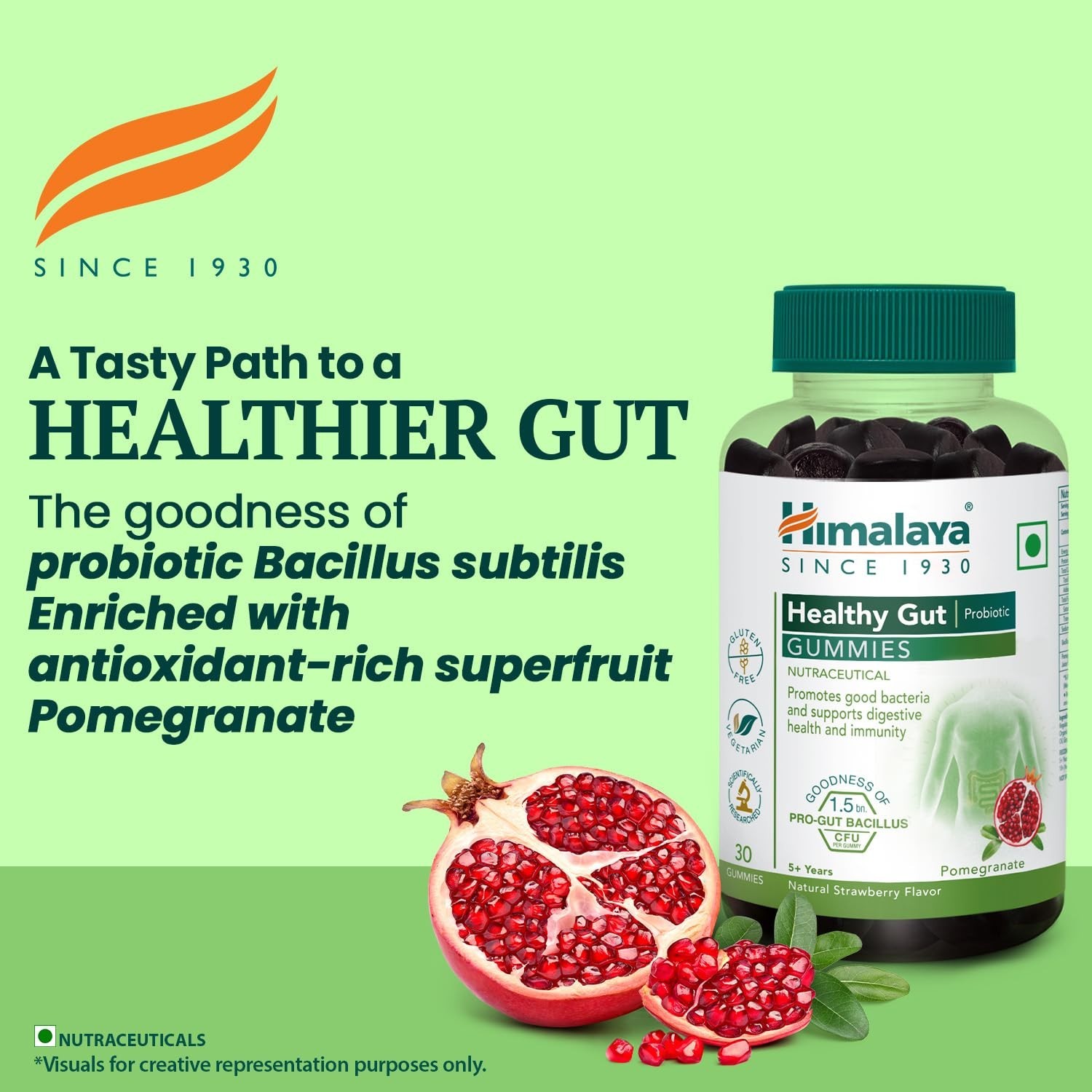 6X Himalaya Healthy Gut Probiotic Gummies 180 Count Strawberry Gummies