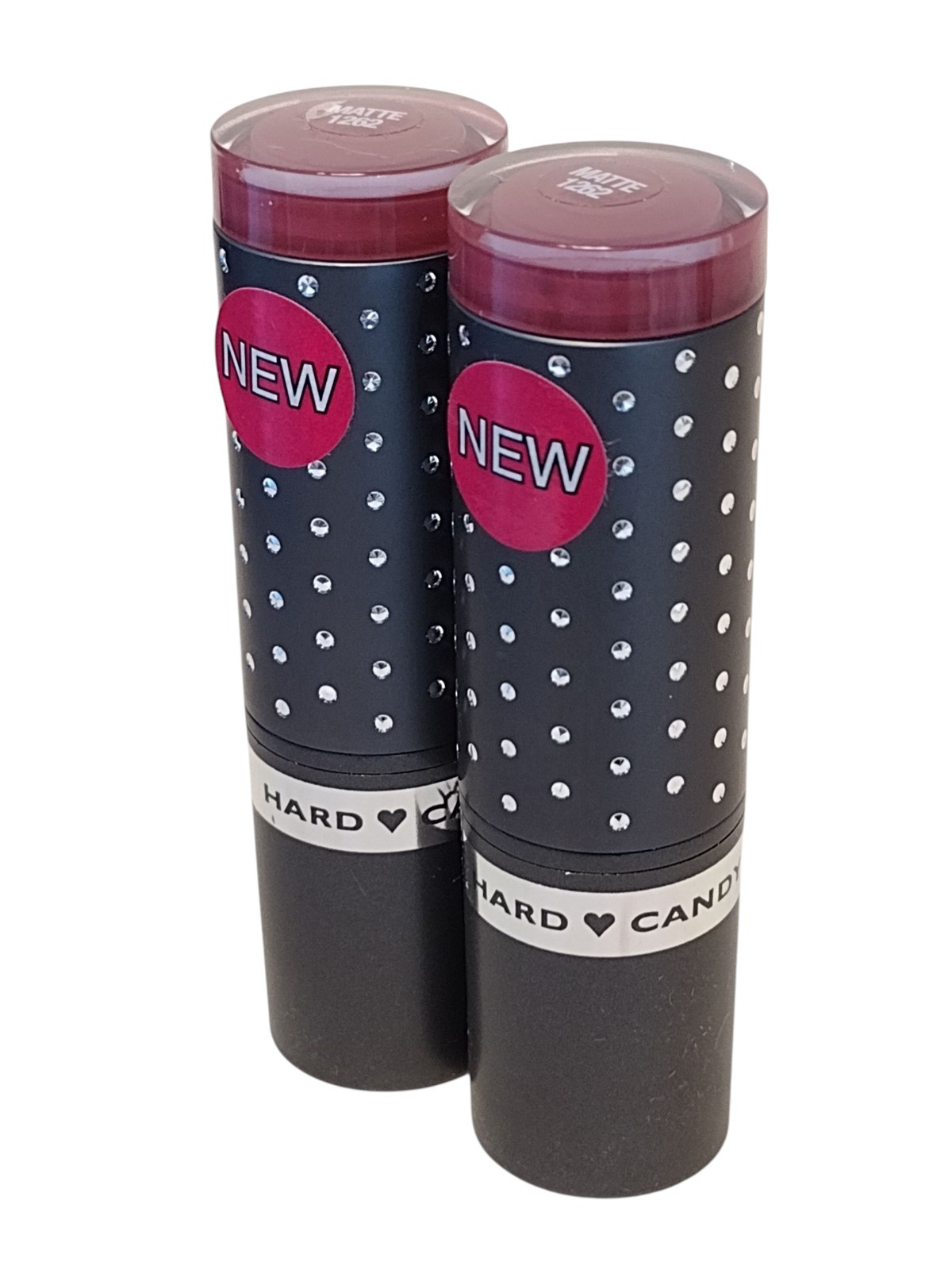2 PACK Hard Candy FIERCE EFFECTS Matte Lipstick 1262 CRAVE Purple 0.11 oz each
