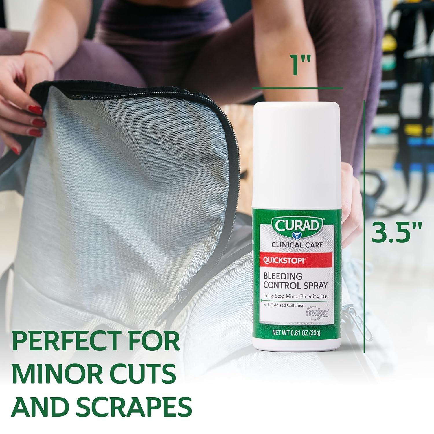 3 Pack CURAD Quick Stop Bleeding Control Spray with oxidized Cellulose 0.81 Oz