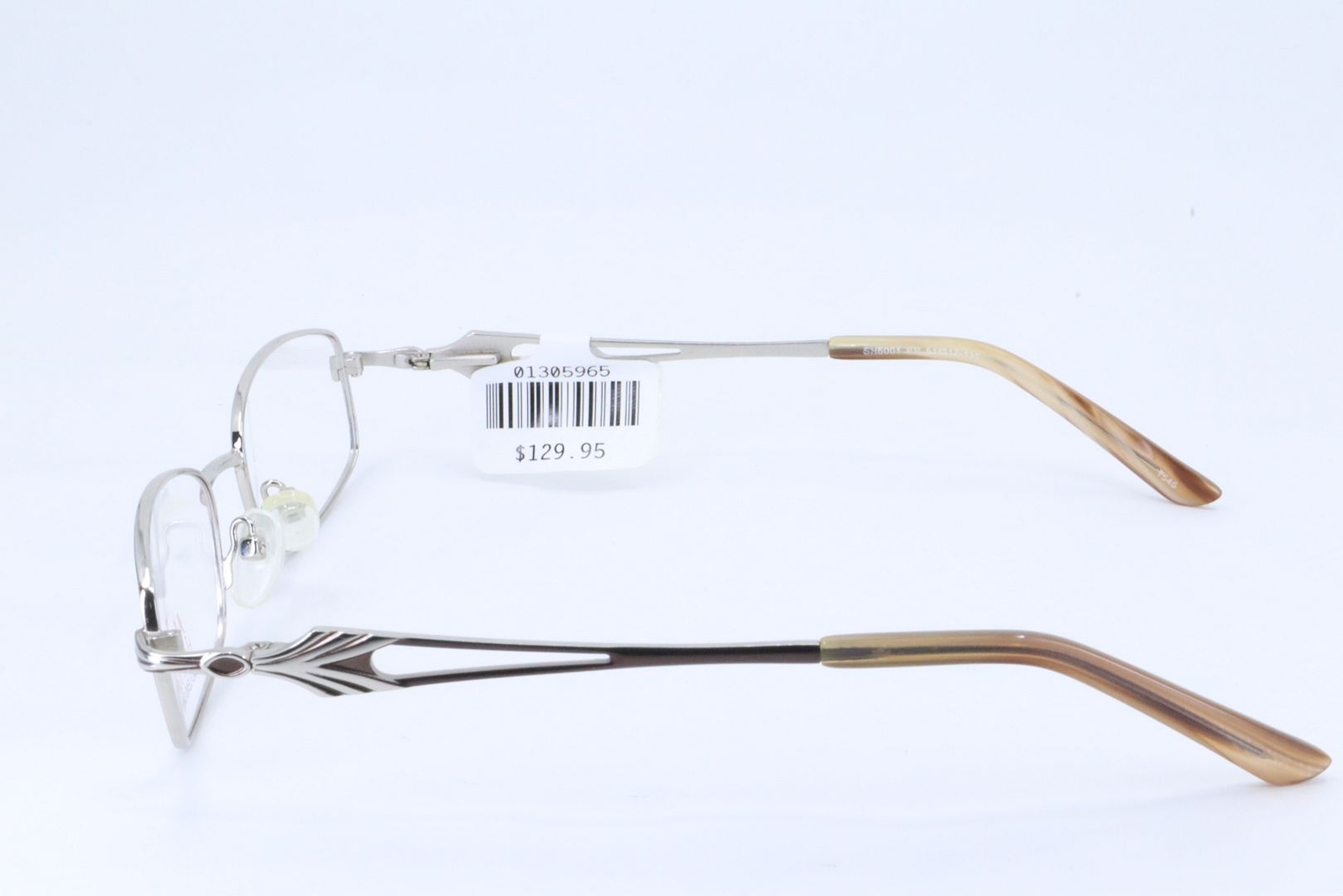 South Hampton SH6001 Brown Rectangle Women Full Rim 51-17-135 Eyeglasses Frames
