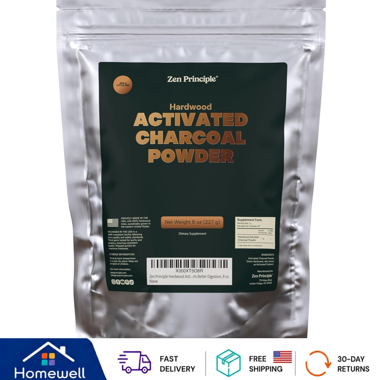 Learn the Benefits of Zen Principle Activated Charcoal – 8 Oz Detox & Beautify