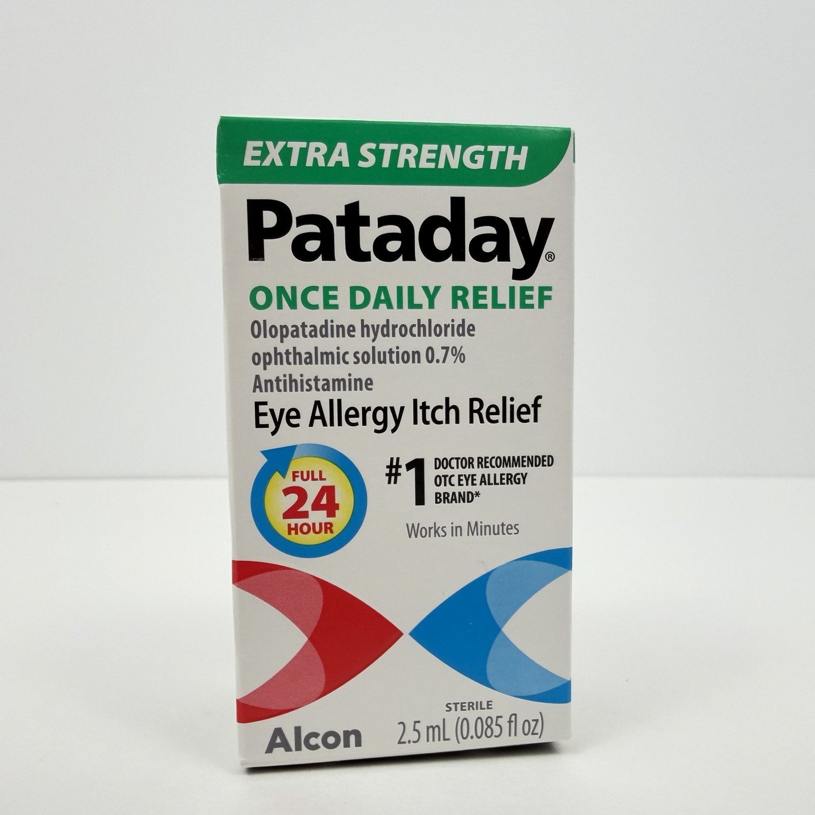 Pataday Eye Allergy Itch Relief EXTRA STRENGTH 0.085 FL Oz 2.5 mL NEW