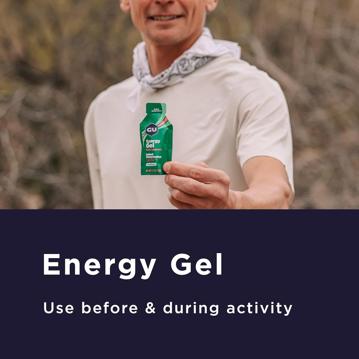 GU Energy Original Sports Nutrition Energy Gel, Watermelon – 24 Count FSH