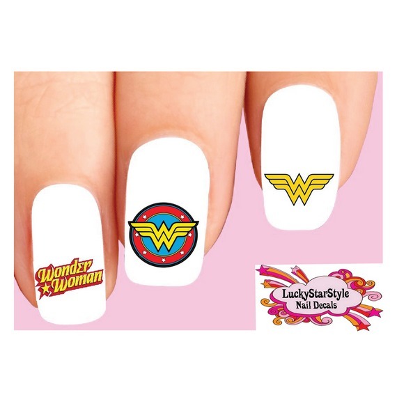 Waterslide Nail Decals Set of 20 – Wonder Woman Assorted