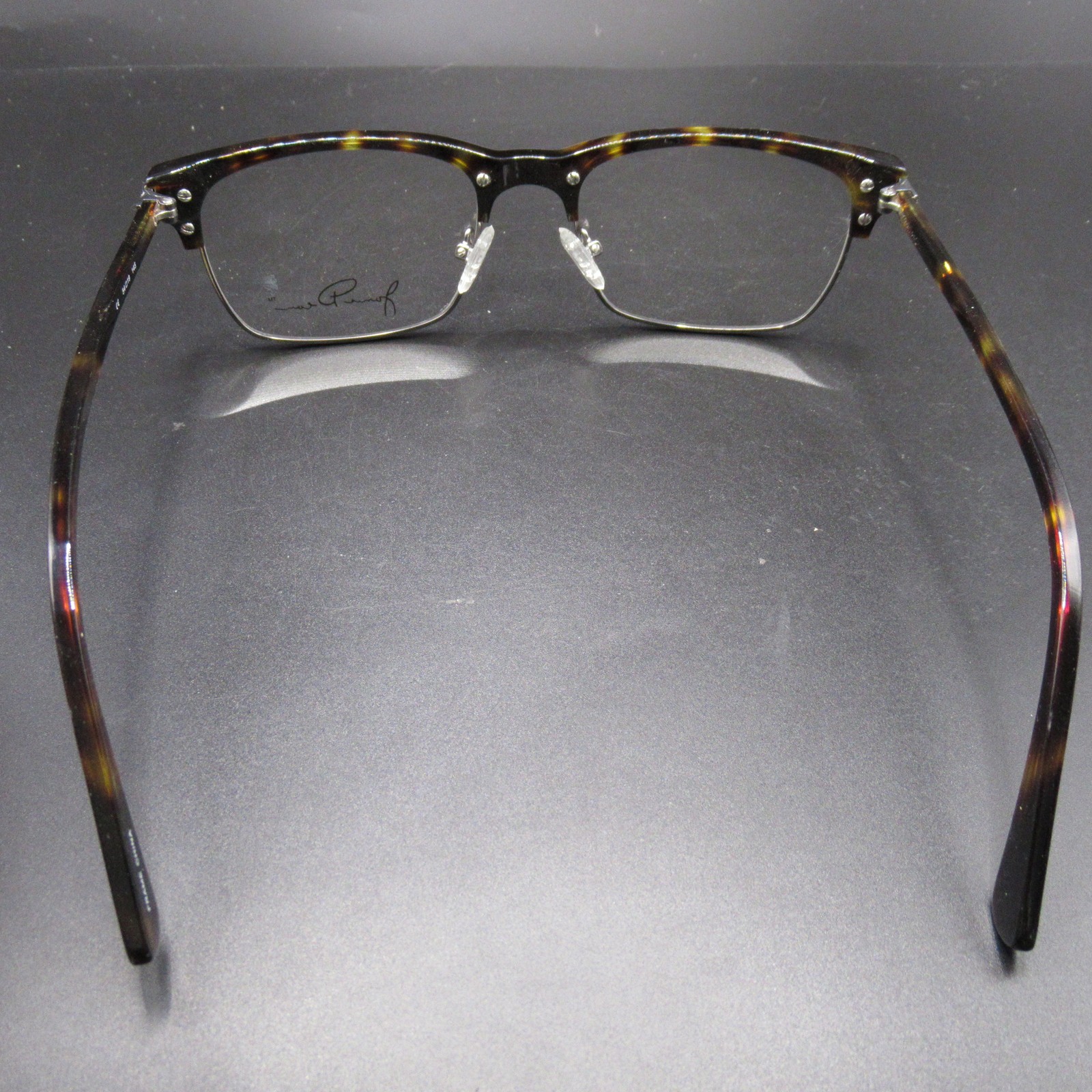 June Dean Unisex Adult Eyeglass Frames Tortoiseshell Half Rim 54-19-145