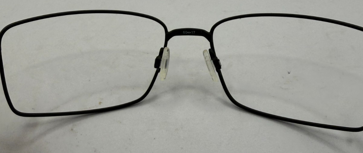 OAKLEY W SQUARE WIRE FRAMES ONLY EYEGLASSES OO4075-05 SATIN BLACK 60-17-123