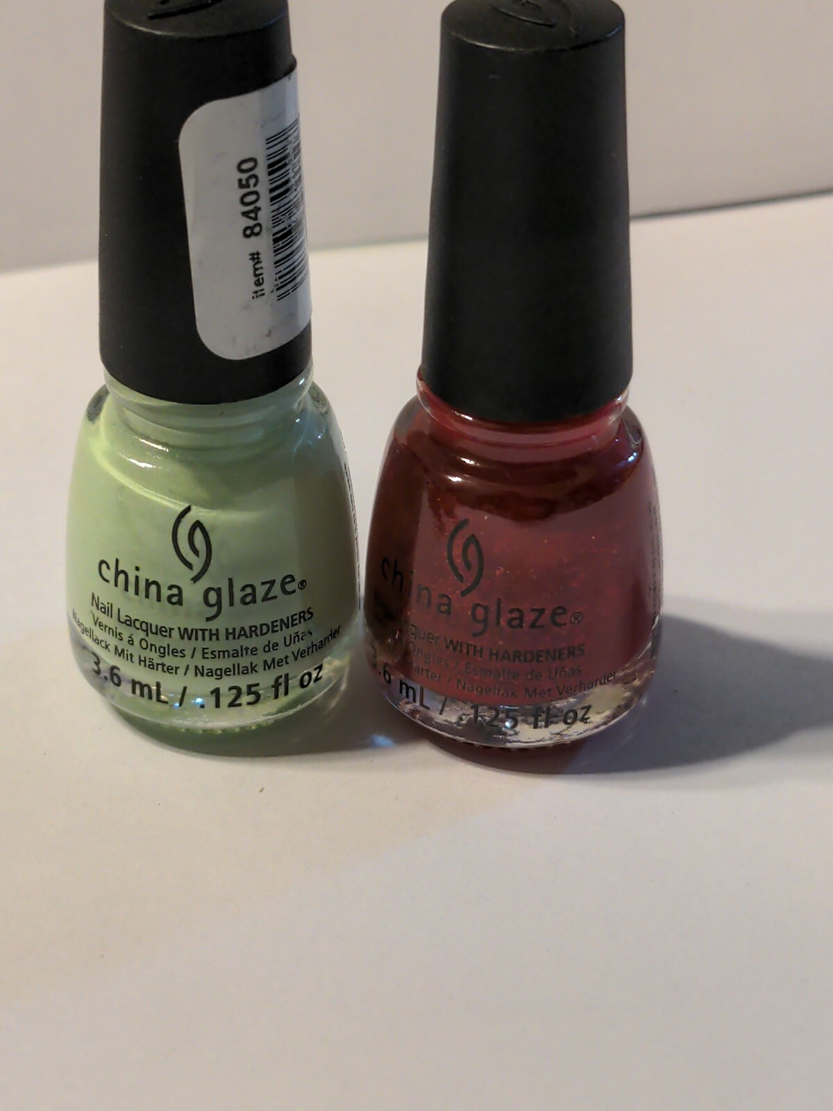 China Glaze Nail Lacquer with hardener Mini’s Lot of 6Different Shades new.