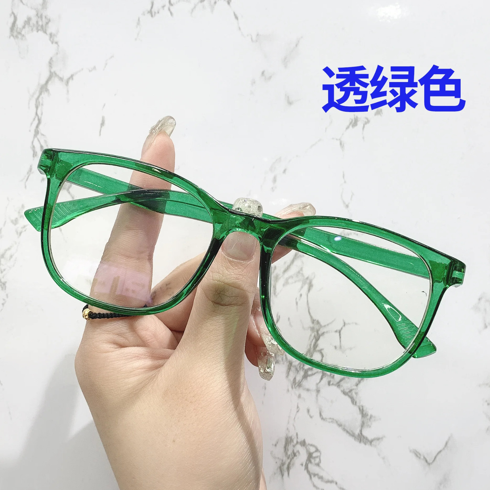 Transparent Computer Glasses Frame Women Men Anti Blue Light square Eyewear Bloc