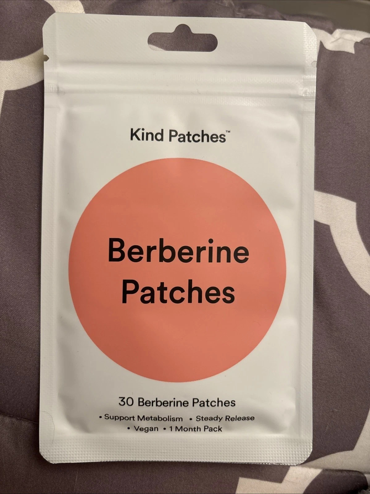 Kind Patches Berberine Patches Metabolic Support 30 Count Vegan 1 Month Supply