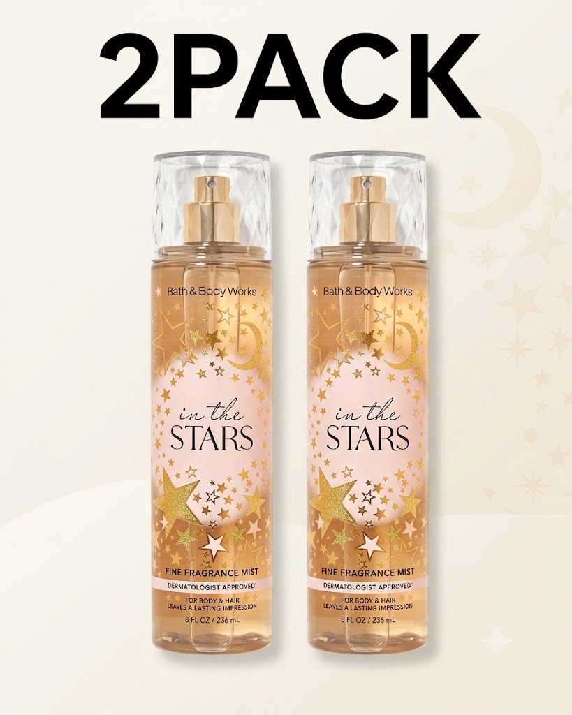 NEW Bath & Body Works 2 PACK In the Stars Fine Fragrance Mist 8 fl oz