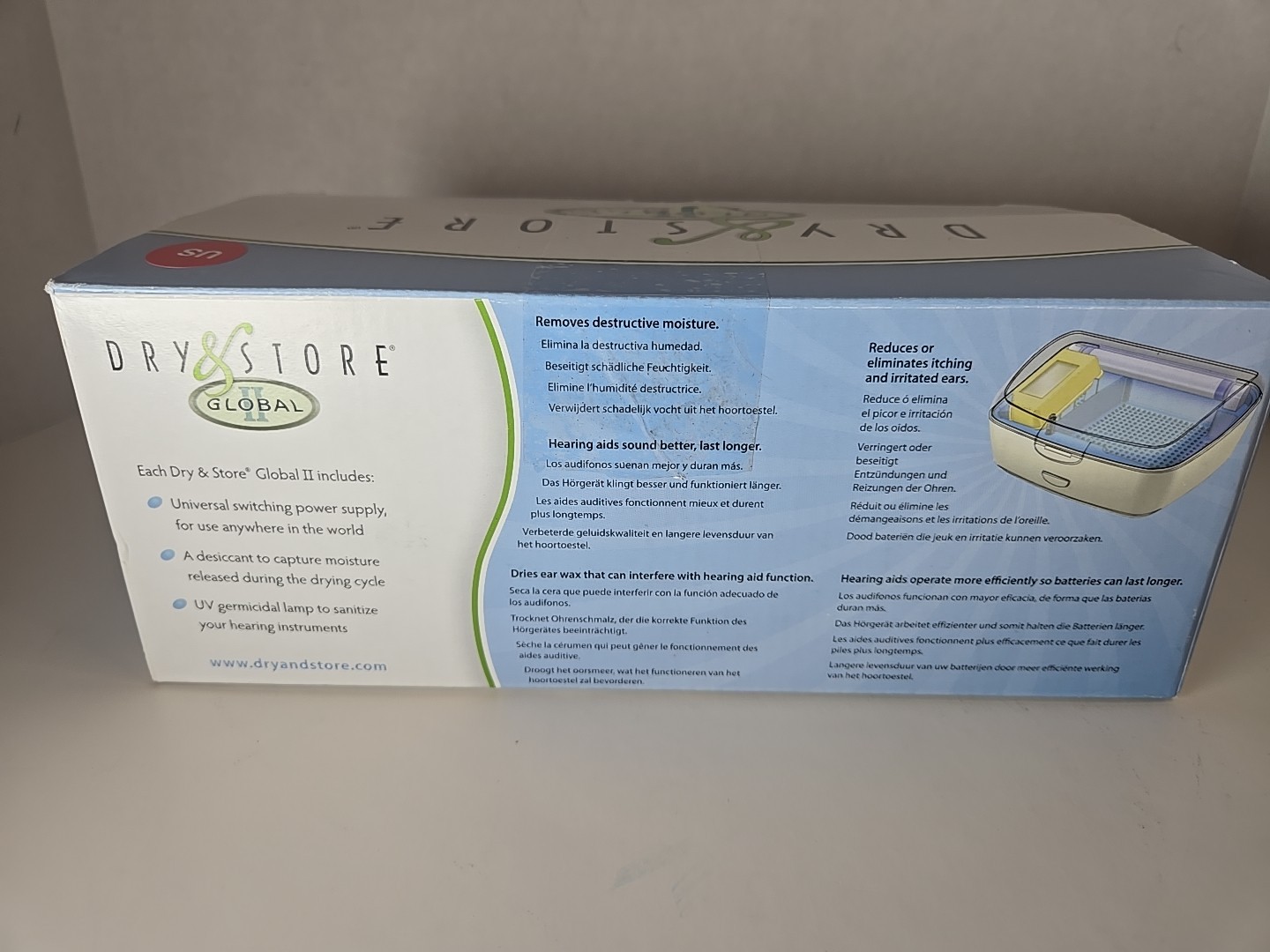 Dry & Store Global II Hearing Instrument Dehumidifier Model TRG-AA (G2)