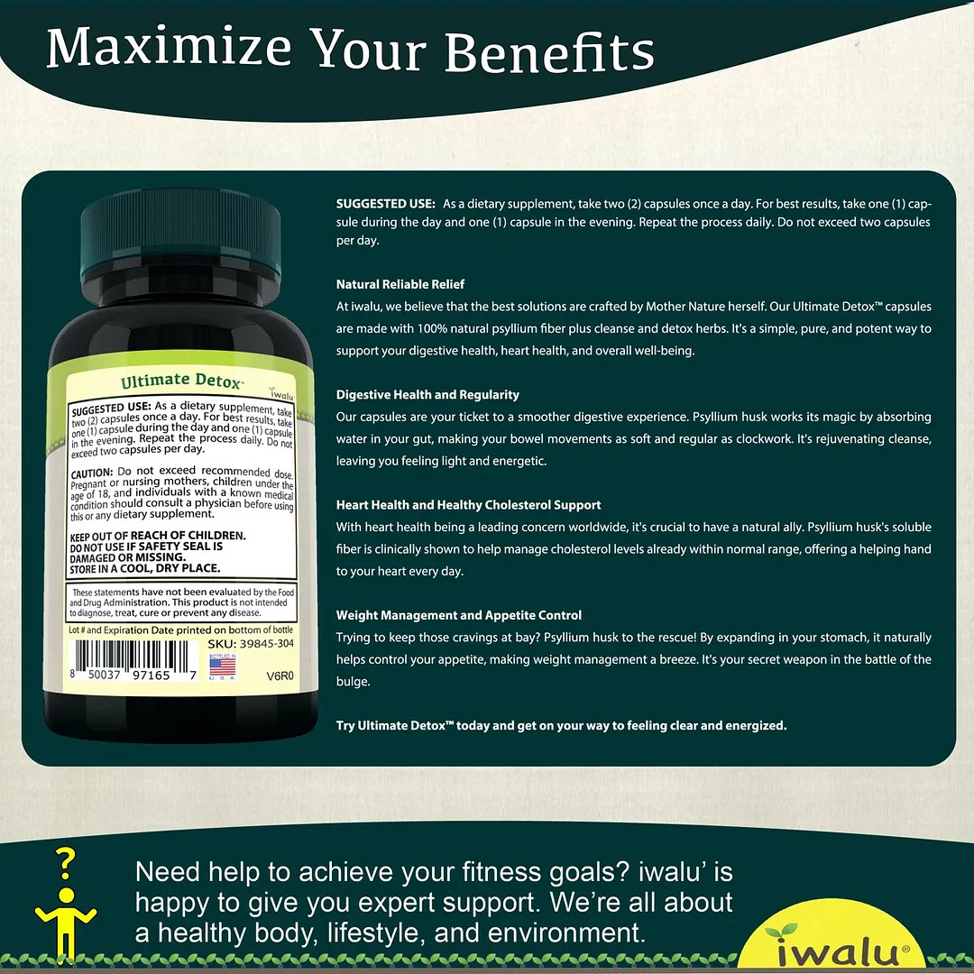 21 Day Cleanse | Best Supplement Capsule Pill Men Women FREE SHIP