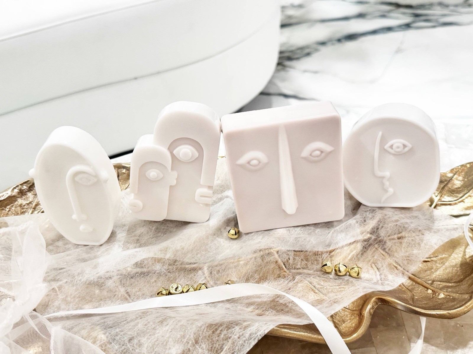 Abstract Face Soap Set – Minimalist Luxury Collection Set X4