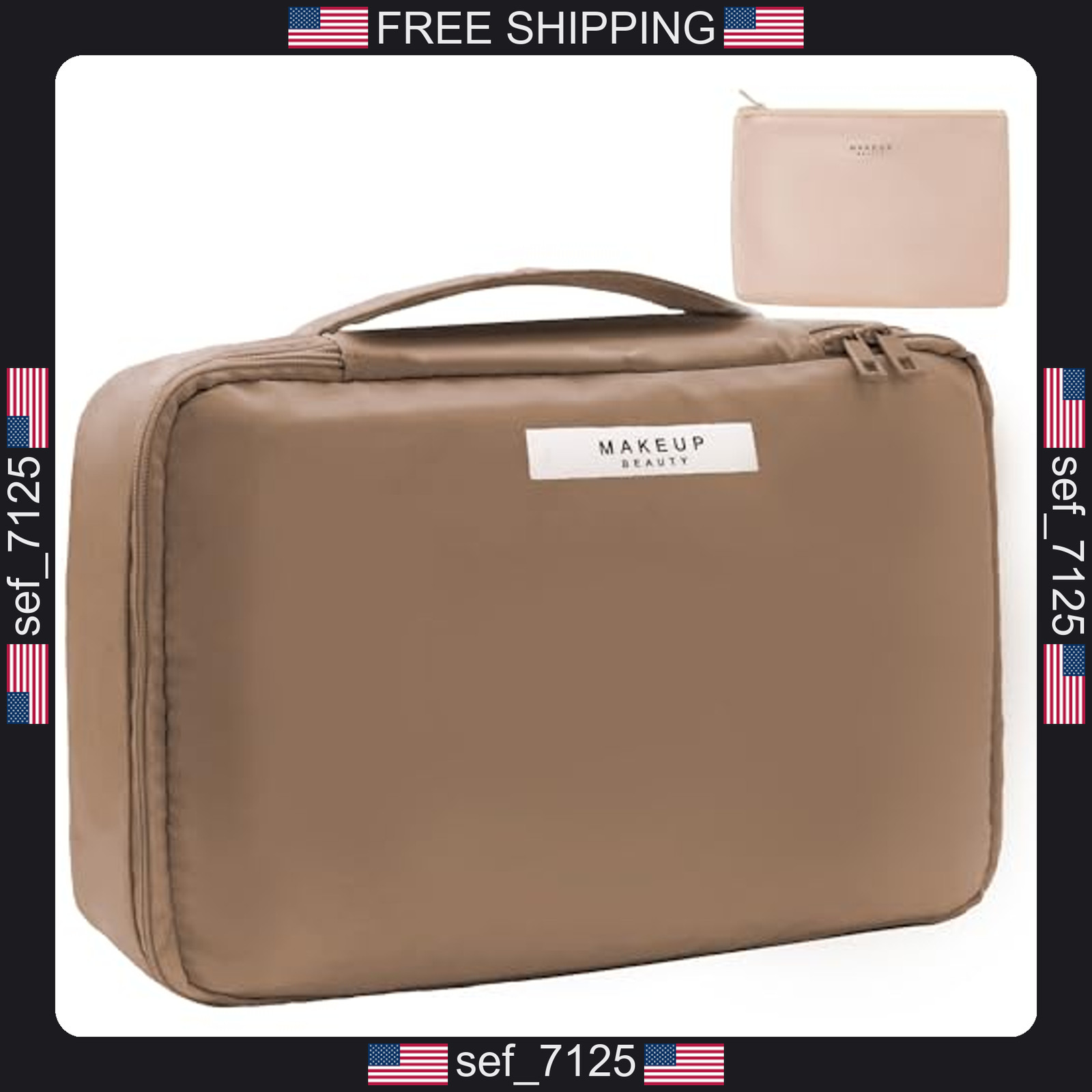 Queboom Travel Makeup Bag Cosmetic Bag Makeup Bag Toiletry bag for women and