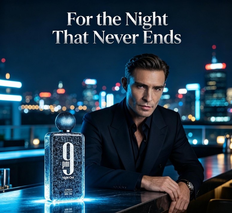 Afnan Unisex 9 PM Night Out Extrait de Parfum Spray 3.4 oz -Free Ship 🔥