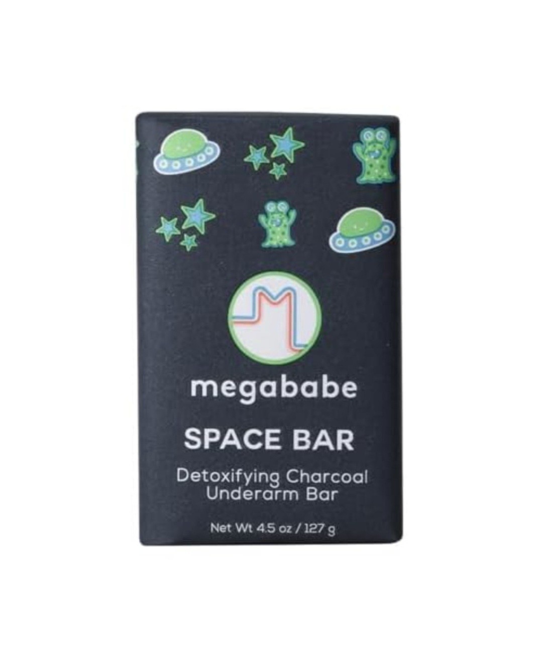 Megababe Space Bar Charcoal Underarm Soap Tea Tree Vegan Cruelty-Free 4.5 oz