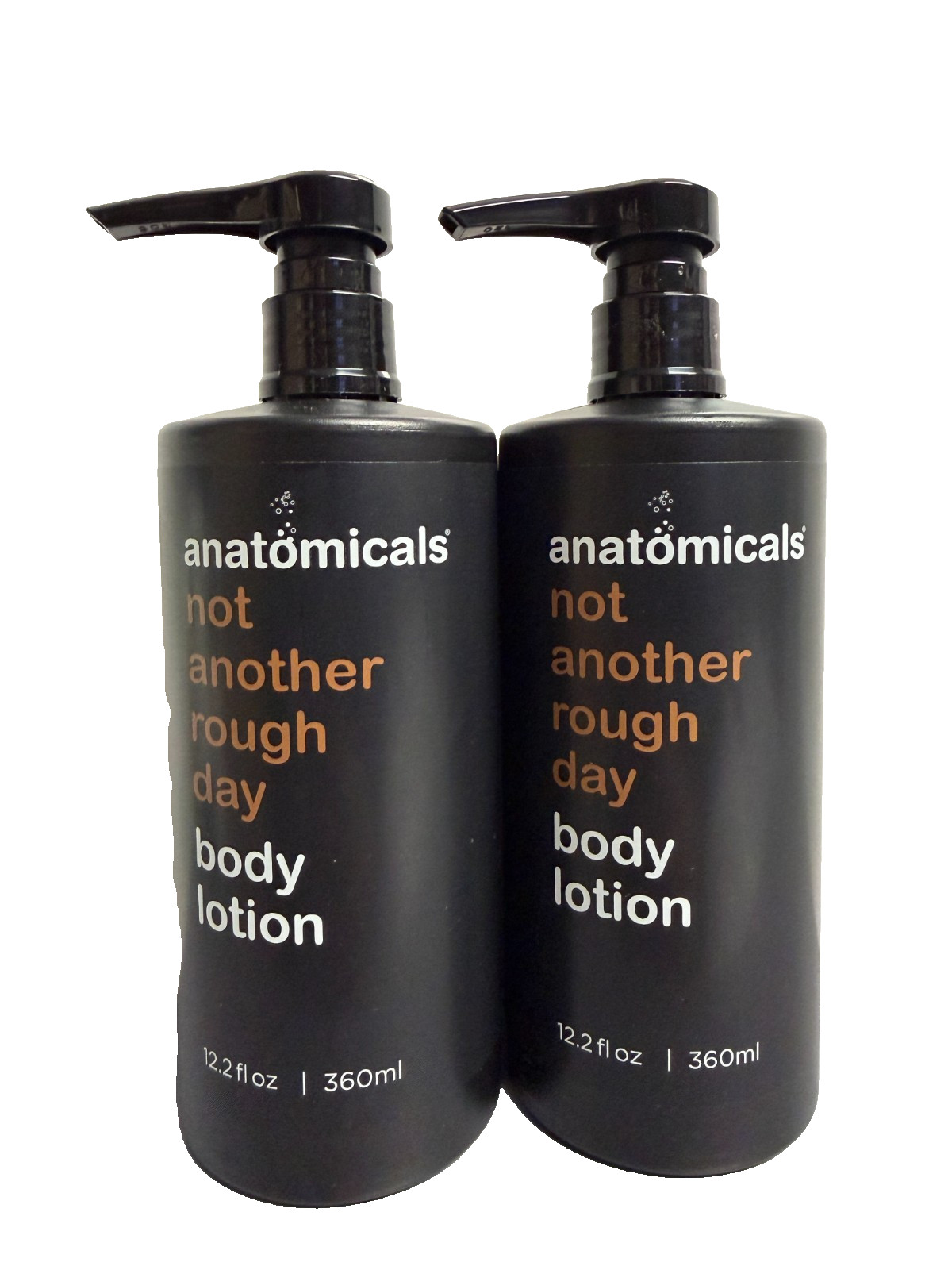 2 PACK Anatomicals Body Lotion Not Another Rough Day, 12.2oz Pump Bottles