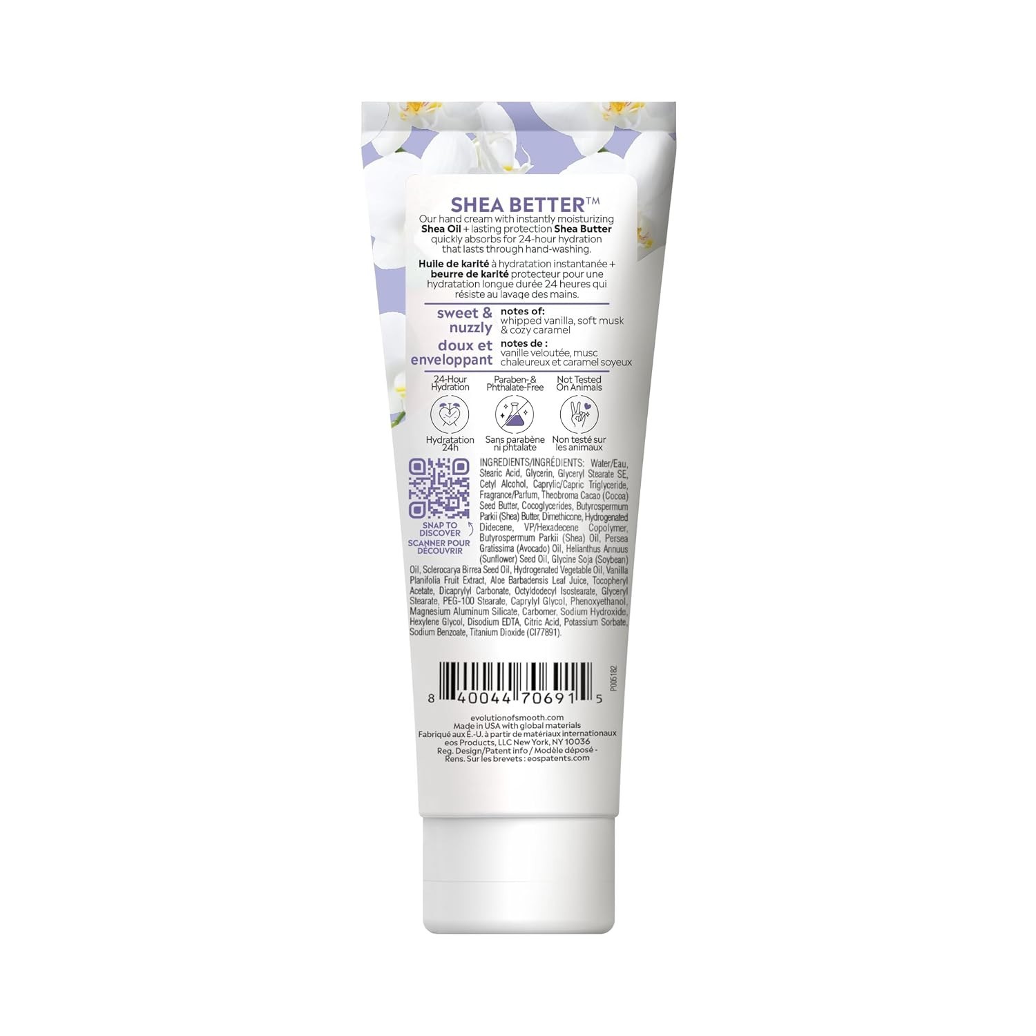 eos Shea Better Hand Cream – Vanilla Cashmere 2.5 Fl Oz (Pack of 1)