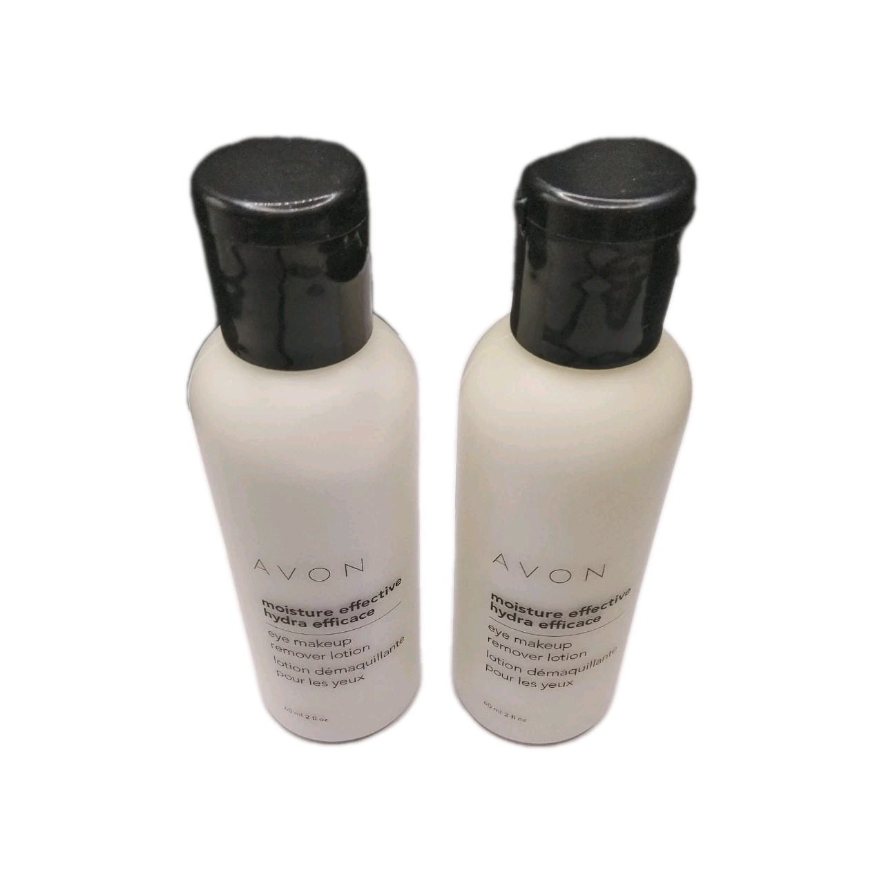 2 Bottles, Avon Moisture Effective Eye Makeup Remover Lotion 2 oz, New Sealed