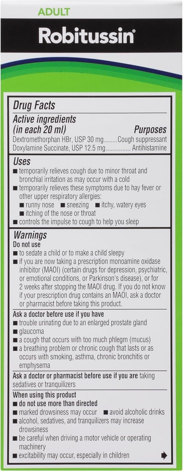 Maximum Strength Nighttime Cough DM, Cough Medicine for Adults, Berry Flavor …