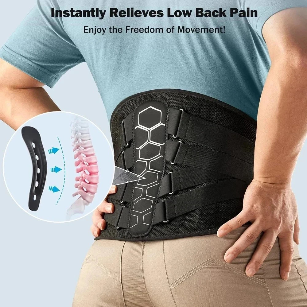 Copper Fit X-Back Brace for Lower Back Pain, Lumbar Support (S, M,L, XL, XXL, X)