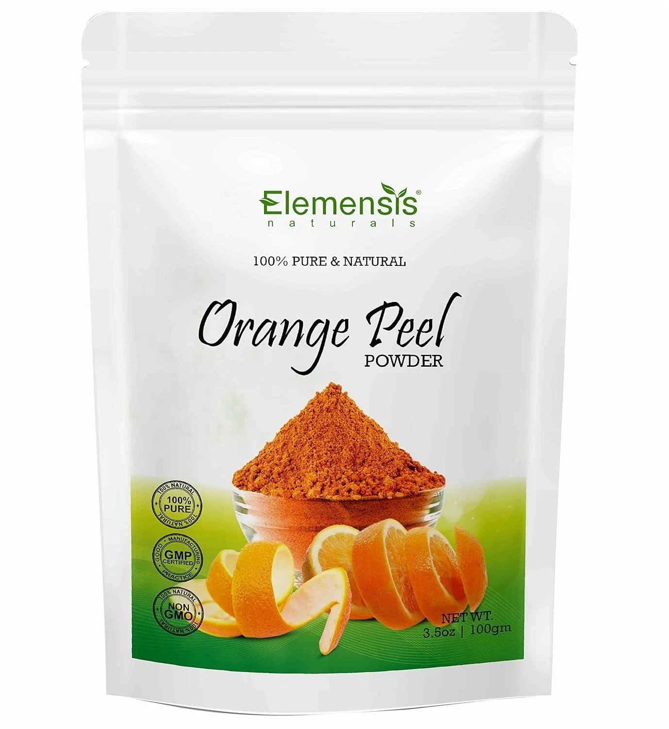 Elemensis Naturals Orange Peel Powder For Brightening Skin 100g