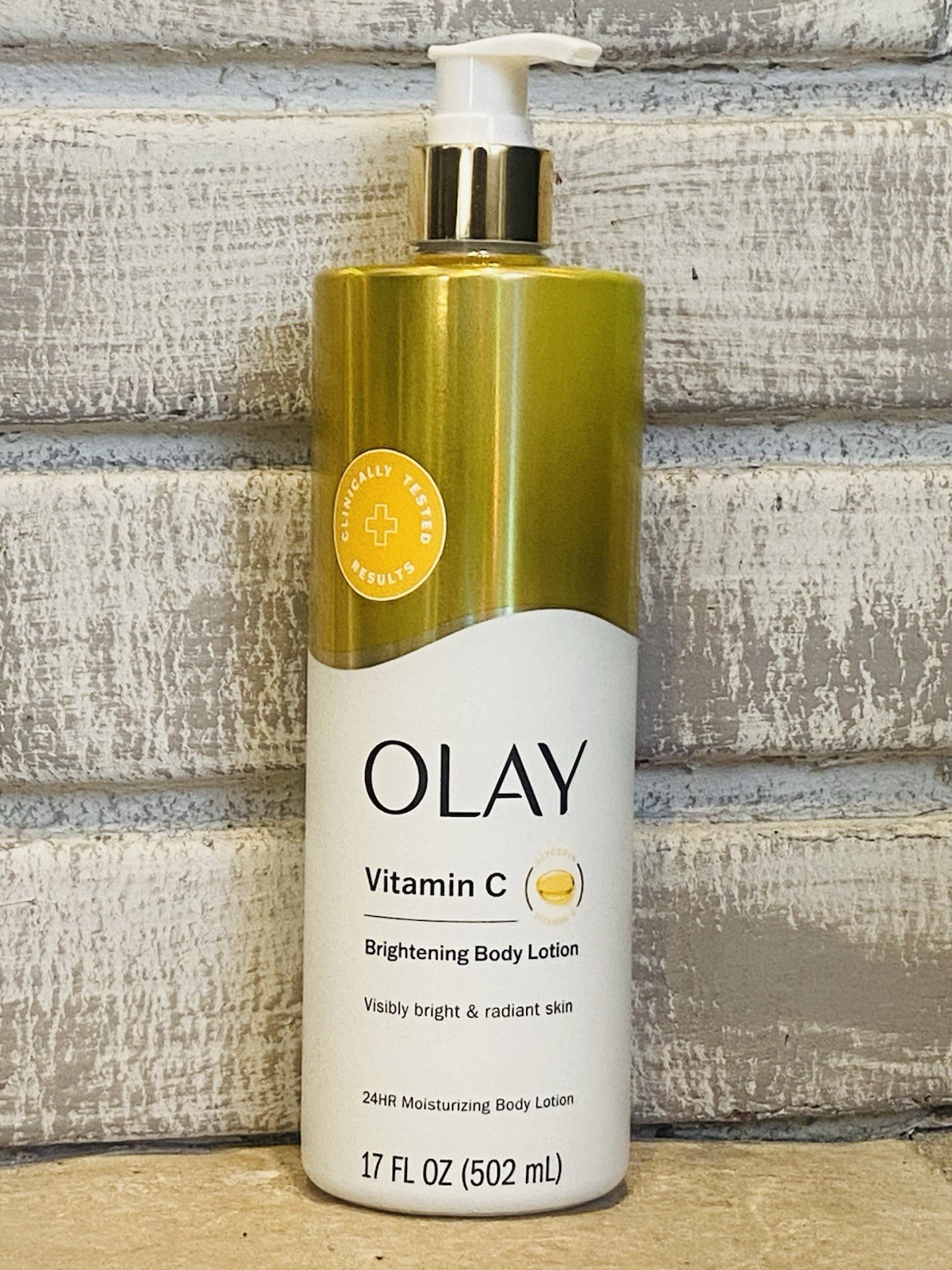 Olay Brightening Body Lotion Vitamin C B3 Moisturizing Revitalizing Skin 17 oz