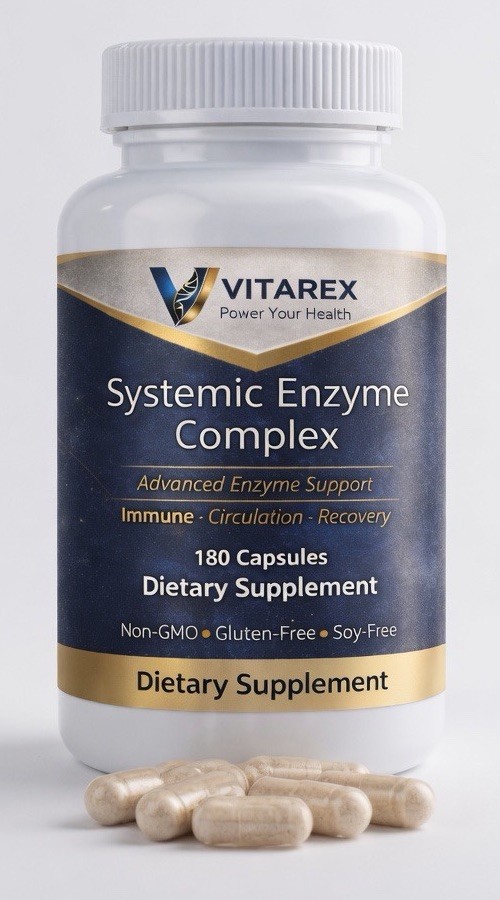 Systemic Enzyme Complex Serrapetase, Bromelain & Protease Blend-immune New 180 C
