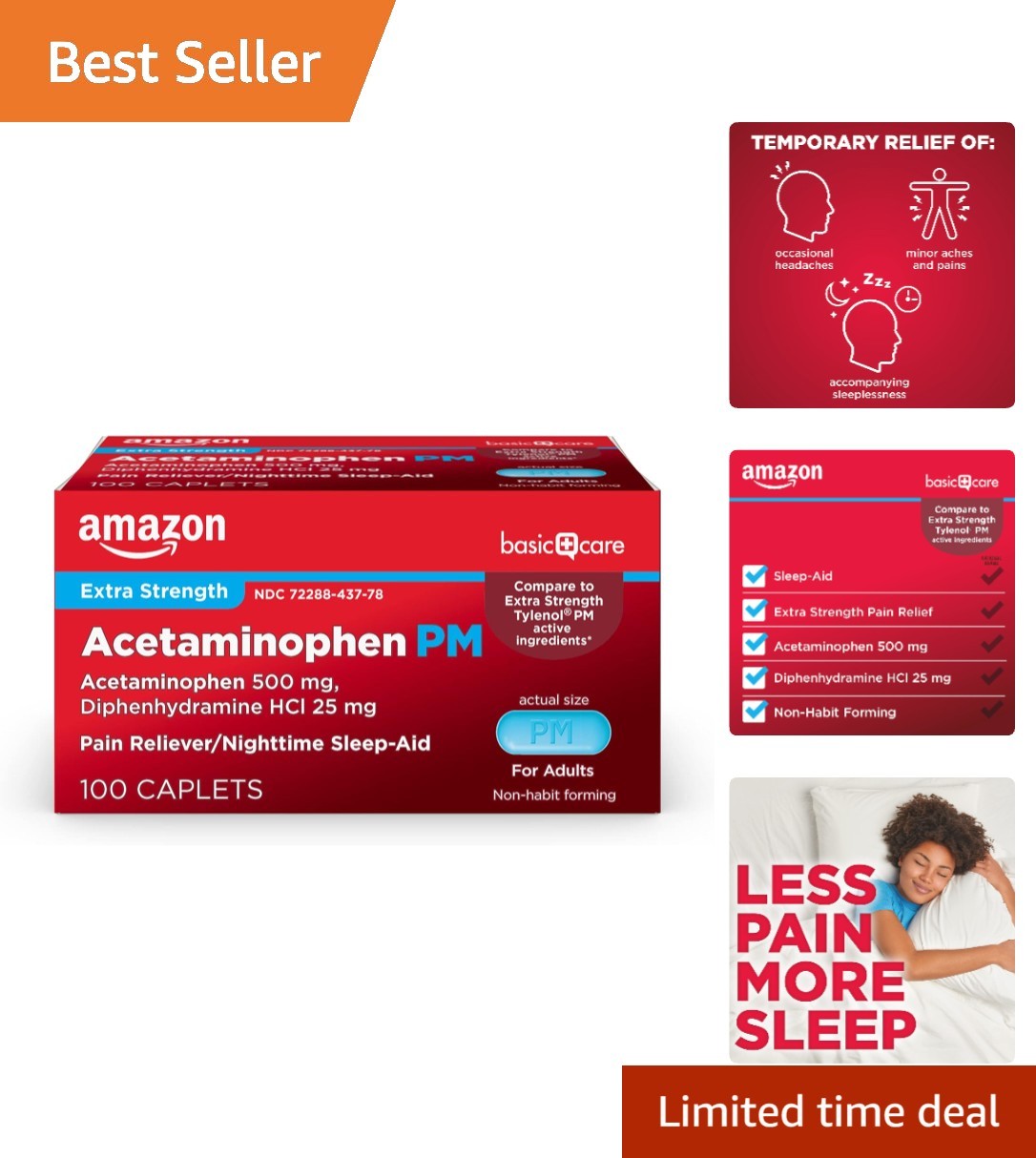 Acetaminophen PM: Eases Pain & Promotes Nighttime Sleep