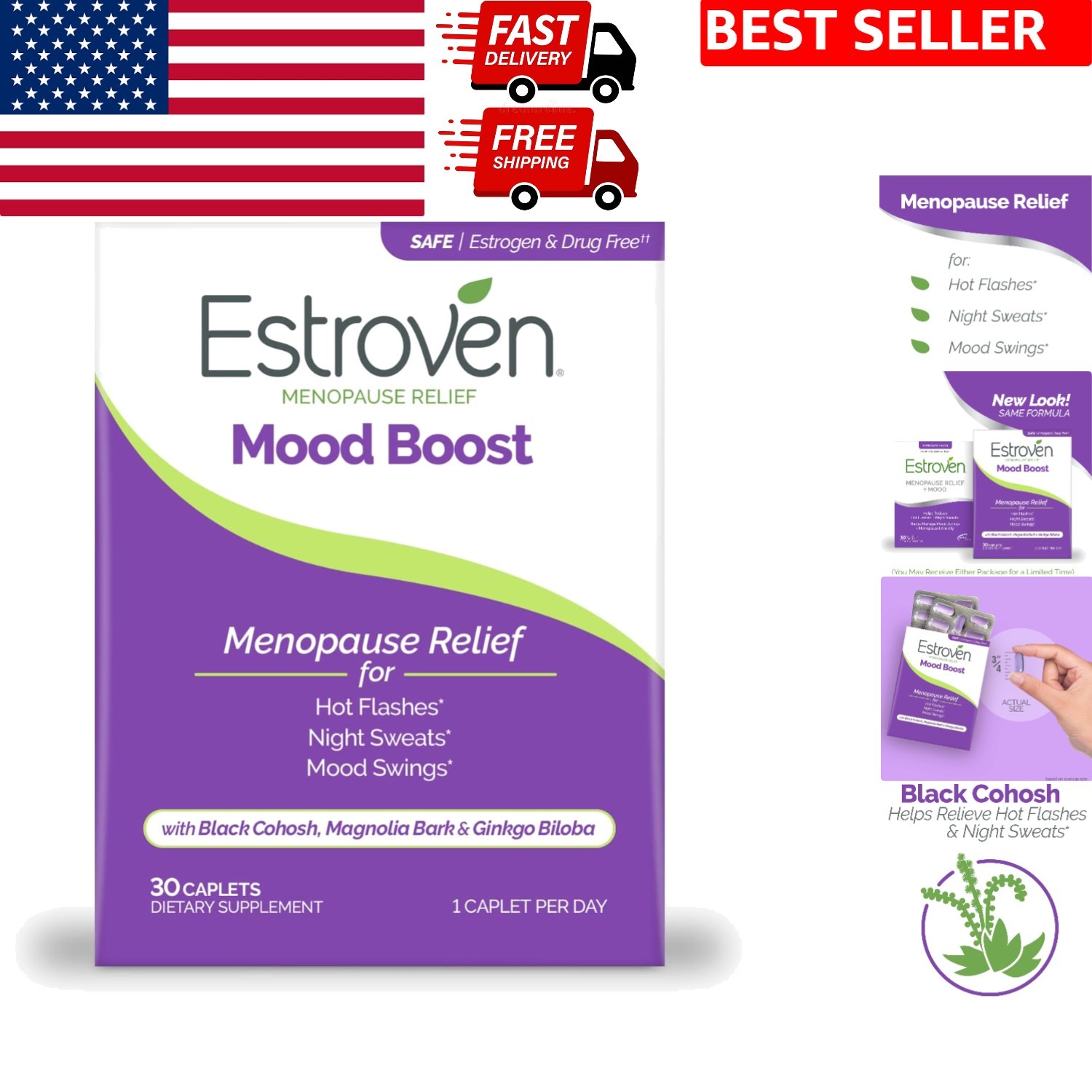 Menopause Relief & Mood Support Capsules