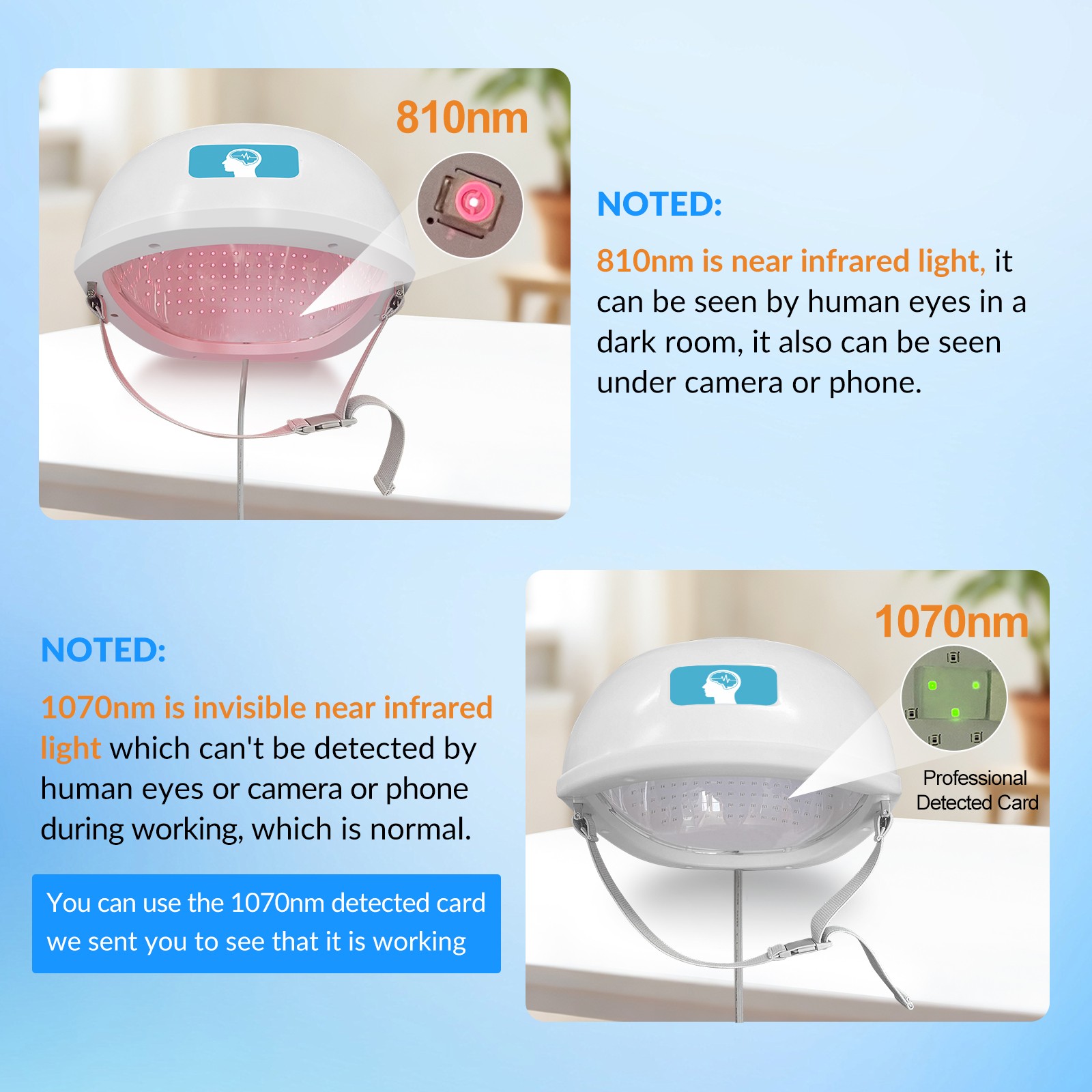 24W 810nm Infrared Light Therapy Brain Helmet for Parkinsons Stroke Treatment