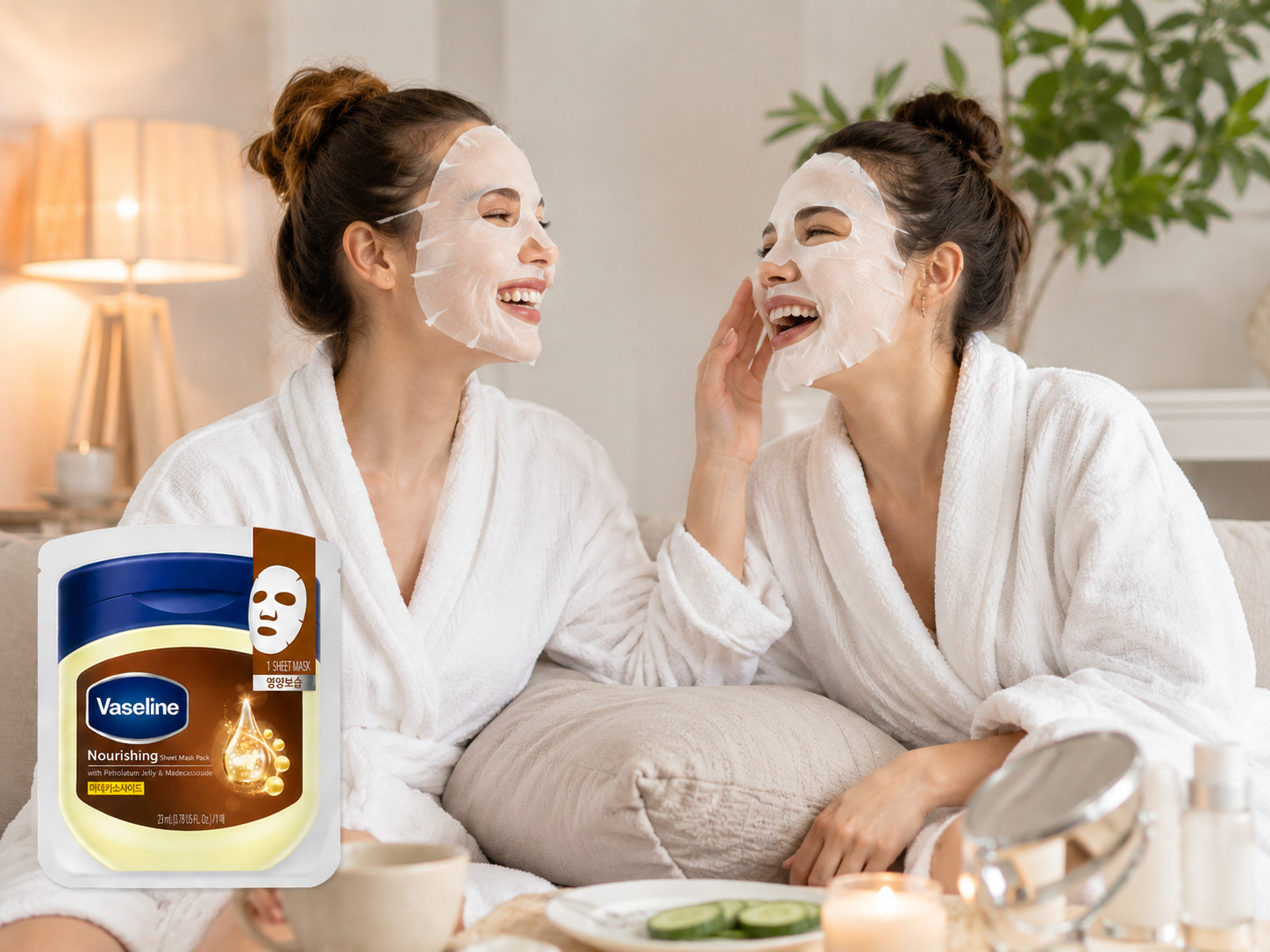 Vaseline Nourishing Sheet Mask 10 Pack Korean Face Mask Madecassoside