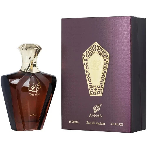 Turathi Brown by Afnan 3.0 oz EDP Cologne for Men New In Box