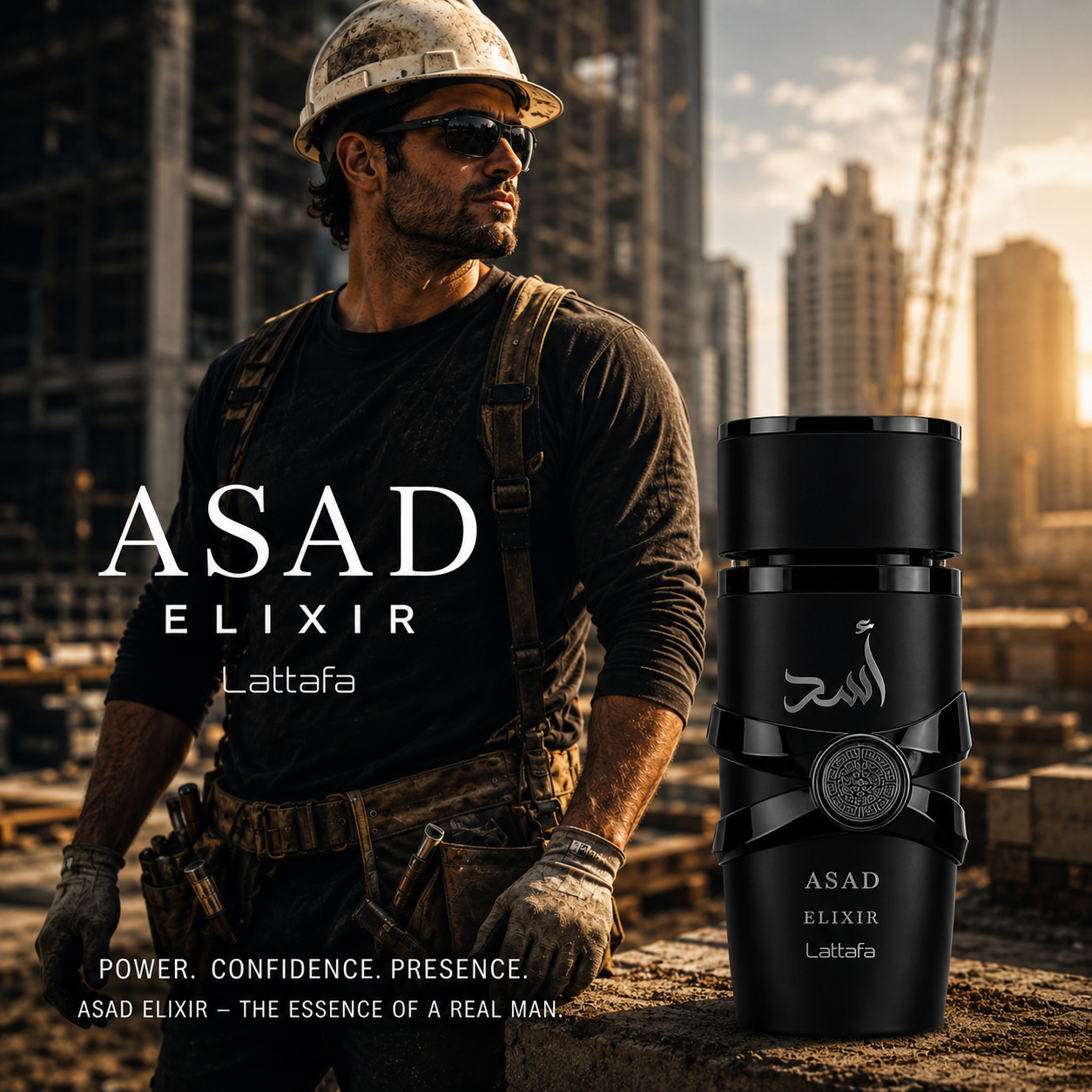 Asad By Lattafa Elixir EDP 3.4fl Oz For Men New Scen black