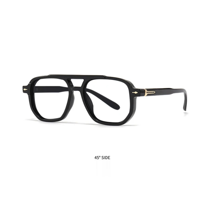 141MM Square Reading Glasses Men Women Anti Blue Light Clear Lens Retro Glasses