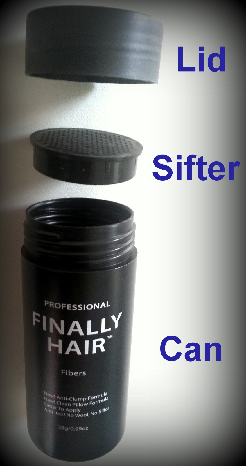 FINALLY HAIR® BUILDING FIBER REFILL LARGE 57G LOSS CONCEALER FIBERS KERATIN USA