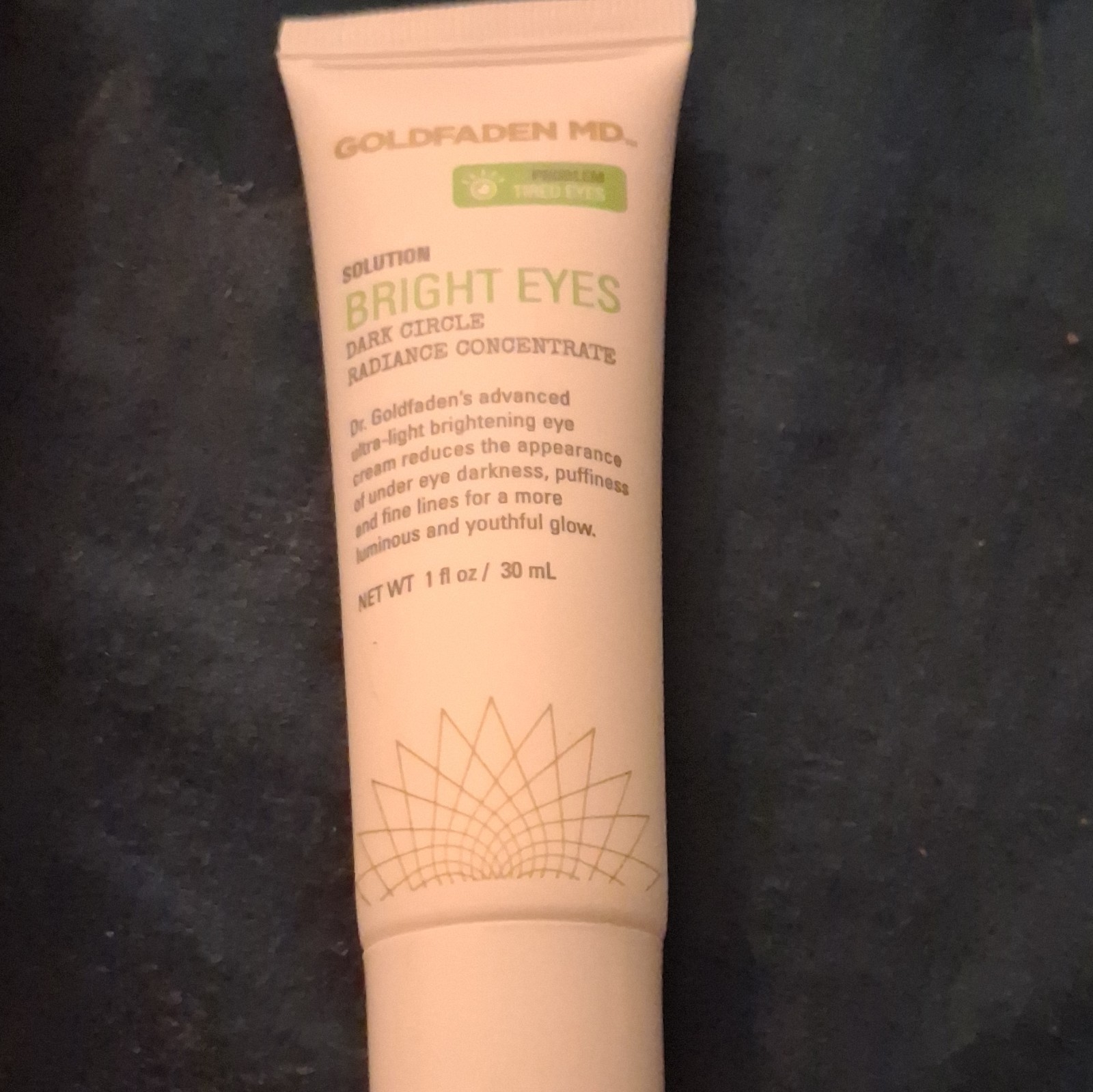 GOLDFADEN MD Solution Bright Eyes Dark Circles Under Eye Cream Vegan 1 fl oz