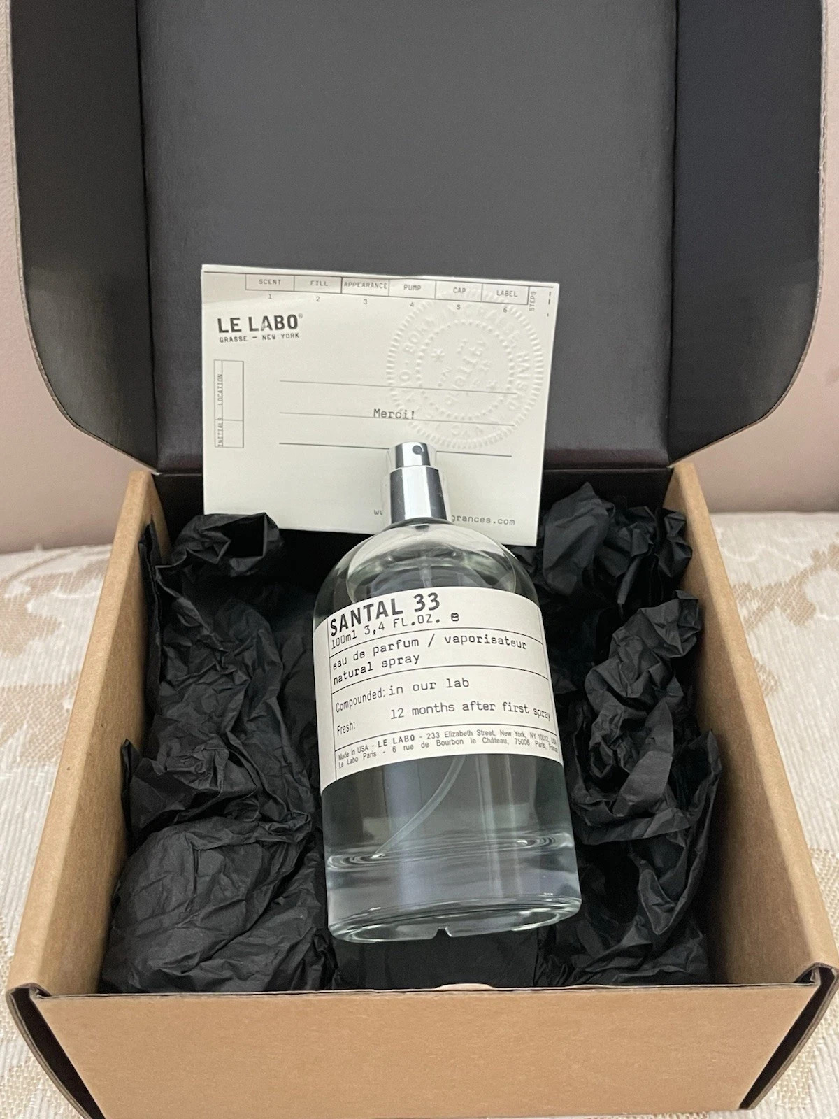 santal 33 100ml 3.4 Unisex Sealed New in Box ( Authentic)