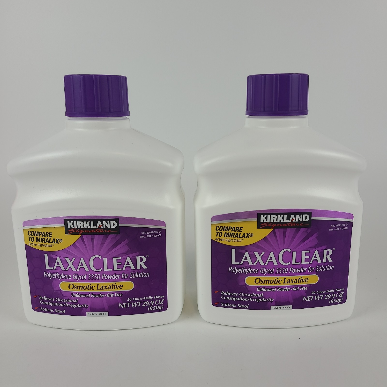 Laxative Polyethylene Glycol – Kirkland Signature LaxaClear 100 Doses VS MiraLAX