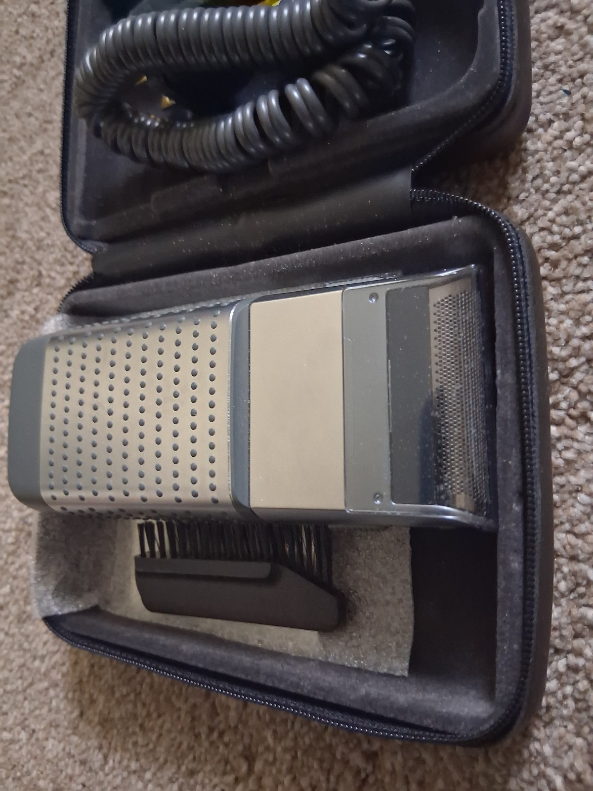 Vintage Braun 3525 System 1-2-3 Shaver Rechargeable Cord/Cordless W. Germany