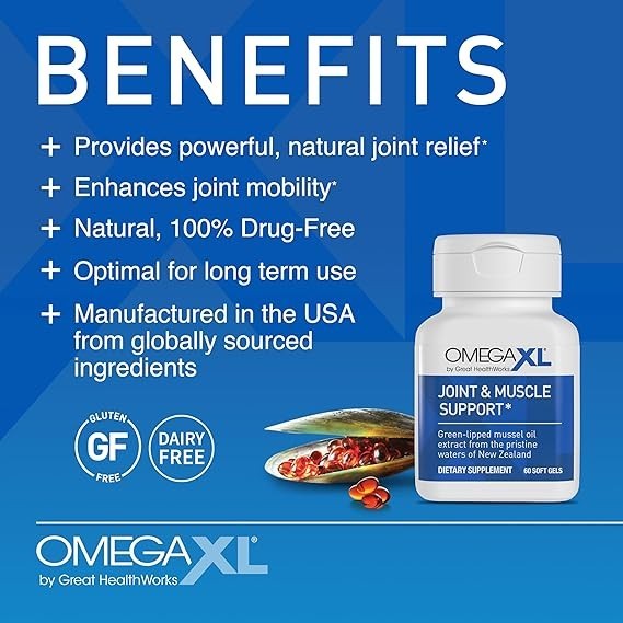 Pack OF 2 Omga- XL 60ct (120) Joint And Muscle Support (Sale Ends Tonight)