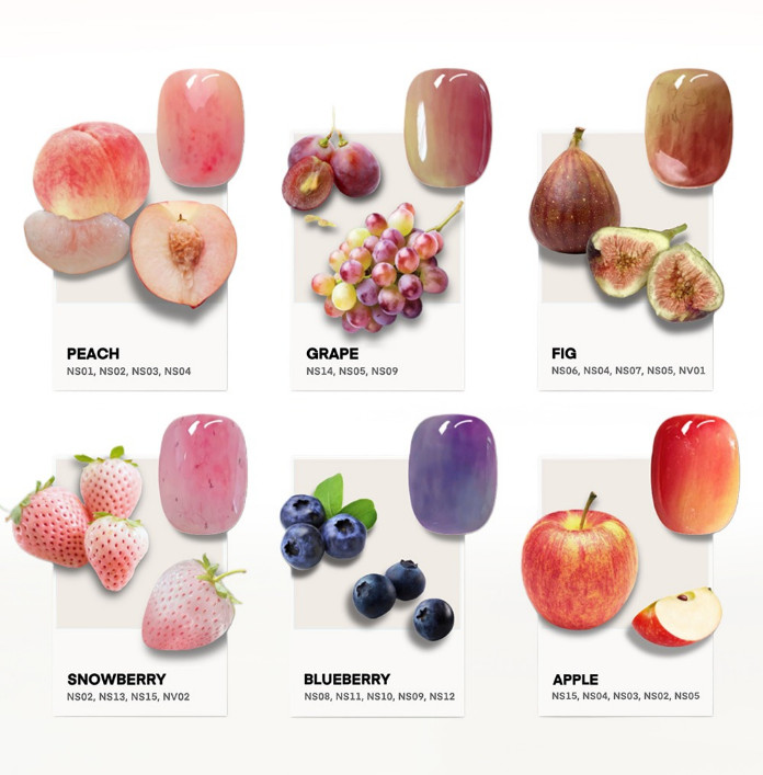 NEKOGEL Juicy Palette Syrup Gel Strawberry Collection Soak Off Nail Gel K-Beauty
