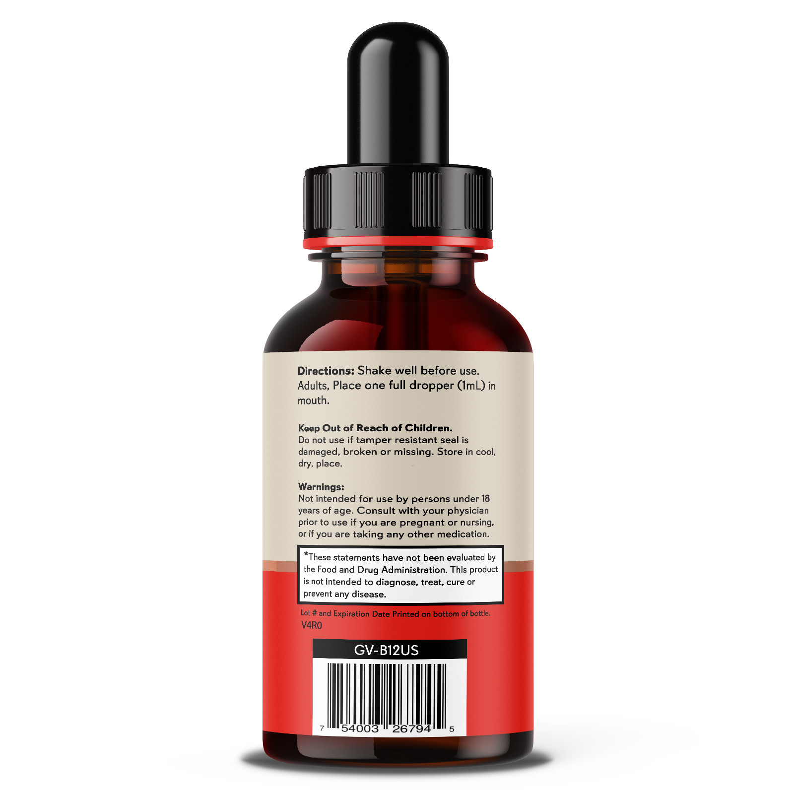 Extra Strength 5000mcg Vitamin B12 Sublingual Liquid Drops Methylcobalamin B 12