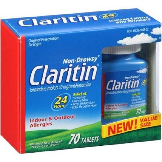 Claritin 24hr Allergy relief Non-Drowsy 10mg 70 CT Exp 2/2027