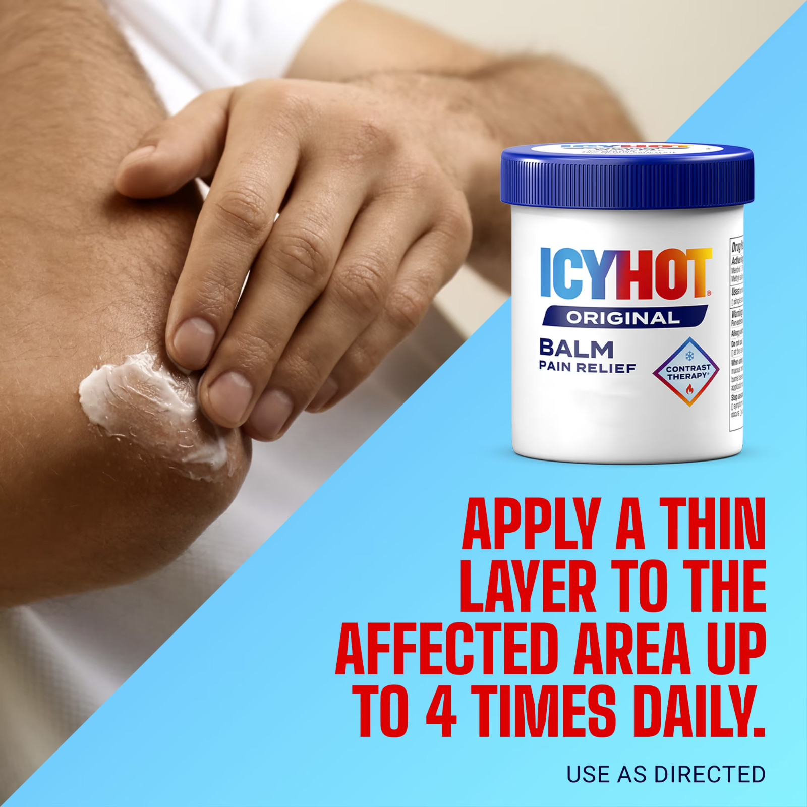 2 Pack Icy Hot Original Muscle & Joint Pain Relief Balm with Menthol 3.5oz