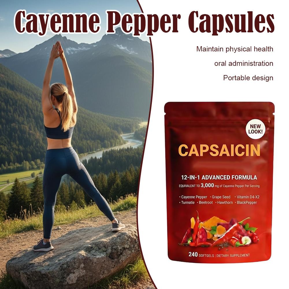 2X Wholesome Power Cayenne Pepper Softgels Capsaicin Leg Vein Assistance
