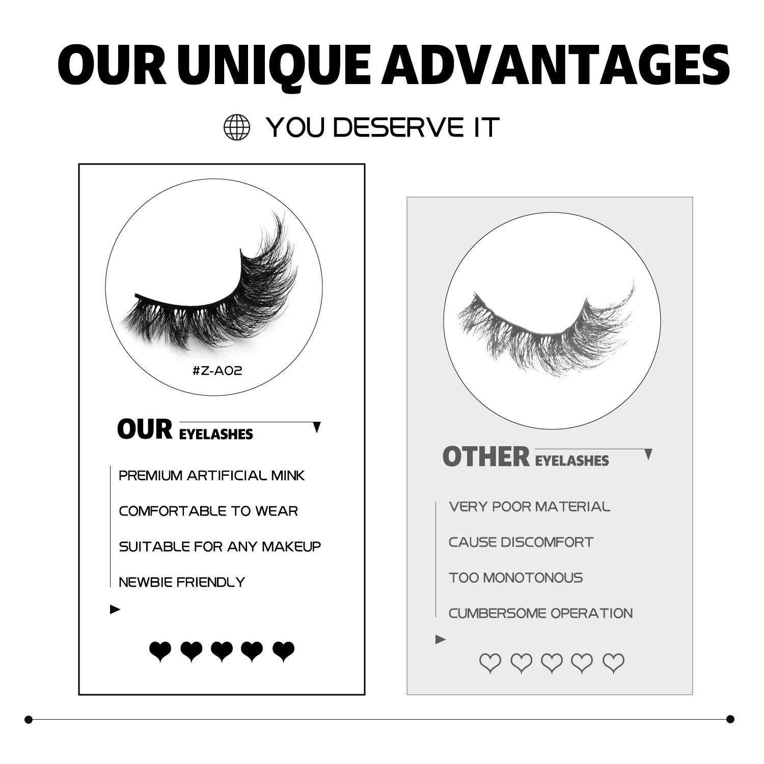 False Eyelashes 3D Mink Lashes Cat Eyelashes Fluffy Wispy Volume Lashes Makeup